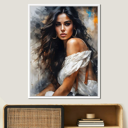 Female Portrait 169 Canvas Wall Art