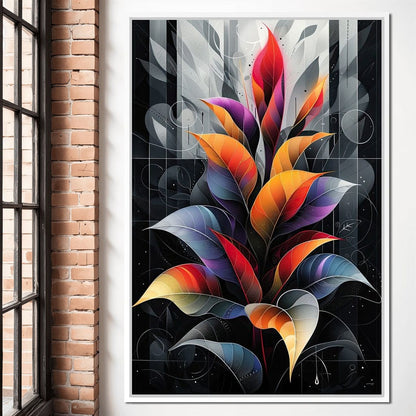 Spectrum Foliage Fusion Canvas Wall Art