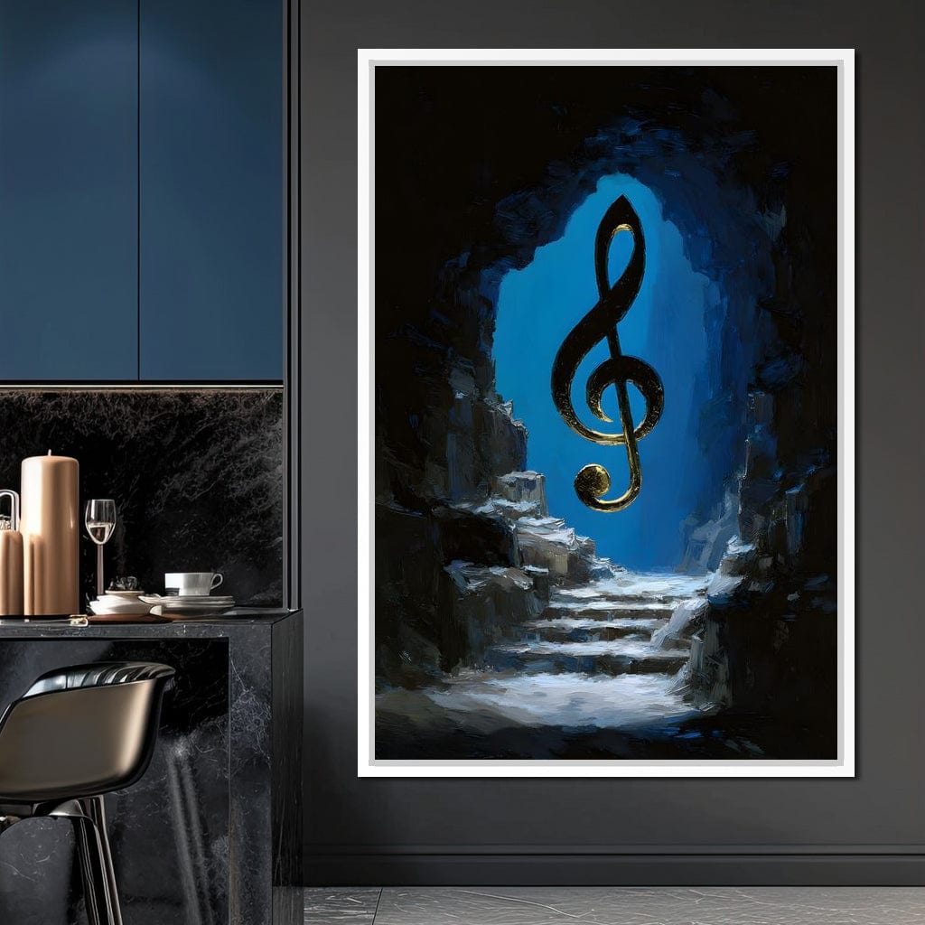 Celestial Clef Cavern Song Canvas Wall Art