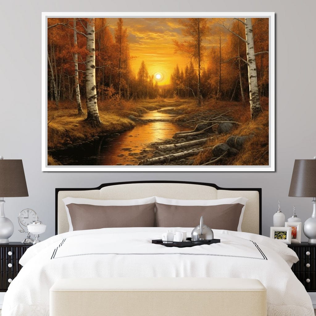 Silver Birch Forest Canvas Wall Art