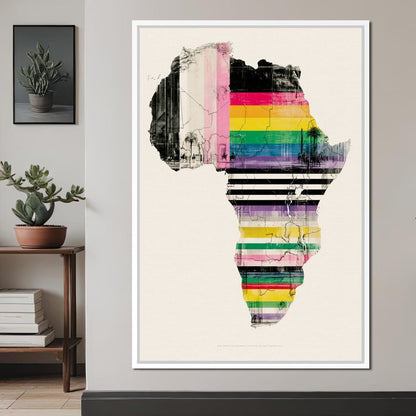 Vibrant Rhythms Across A Changing Continent Canvas Wall Art