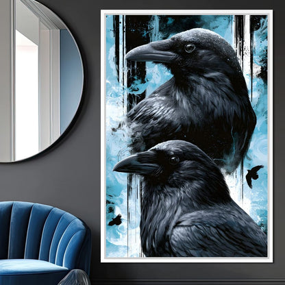 Silent Ravens Watchers Of The Cold Canvas Wall Art
