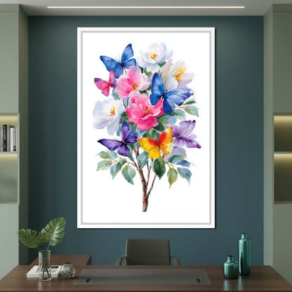 Butterfly Garden Bouquet Sale Canvas Wall Art