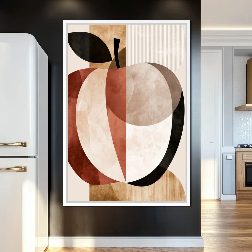 Geometric Study of Harvest Fruit Canvas Wall Art