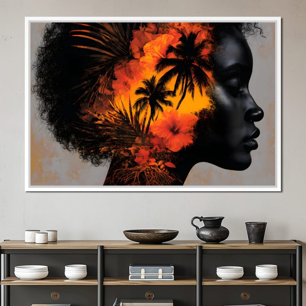 Tropical Mind Tropical Soul Canvas Wall Art