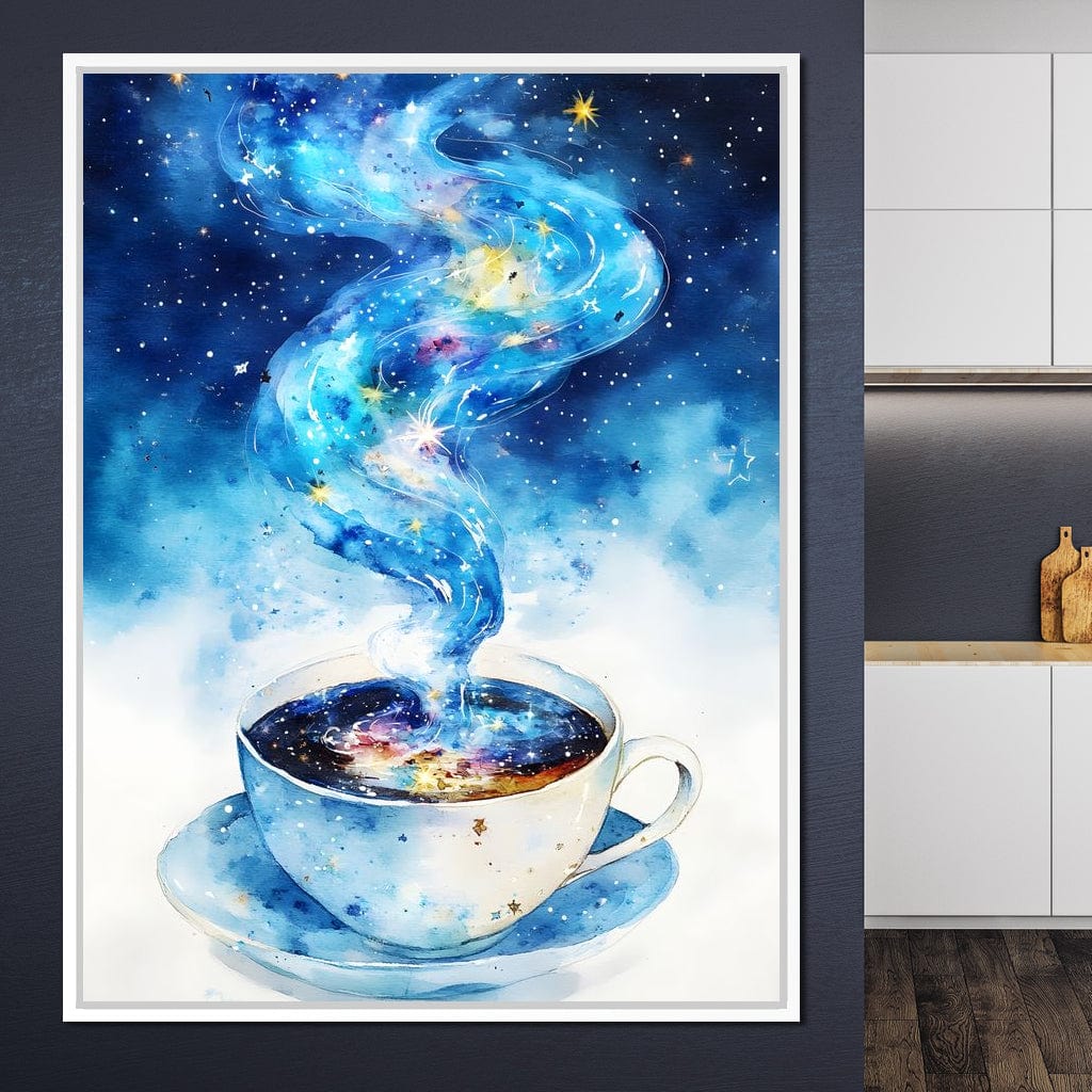 Celestial Coffee of Dreams Canvas Wall Art