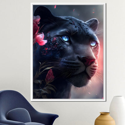 Black Panther Pink Canvas Wall Art