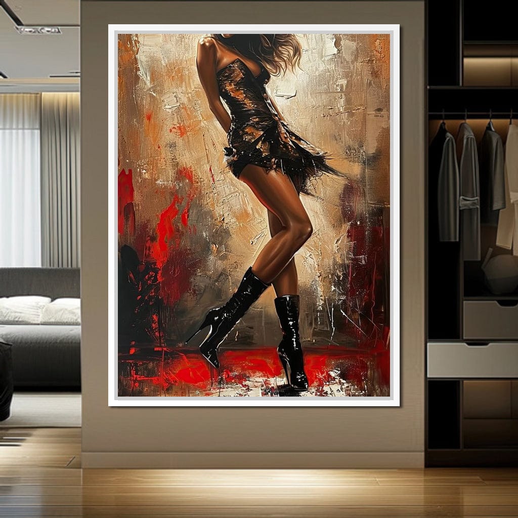 Alluring Legs Rhythm Canvas Wall Art