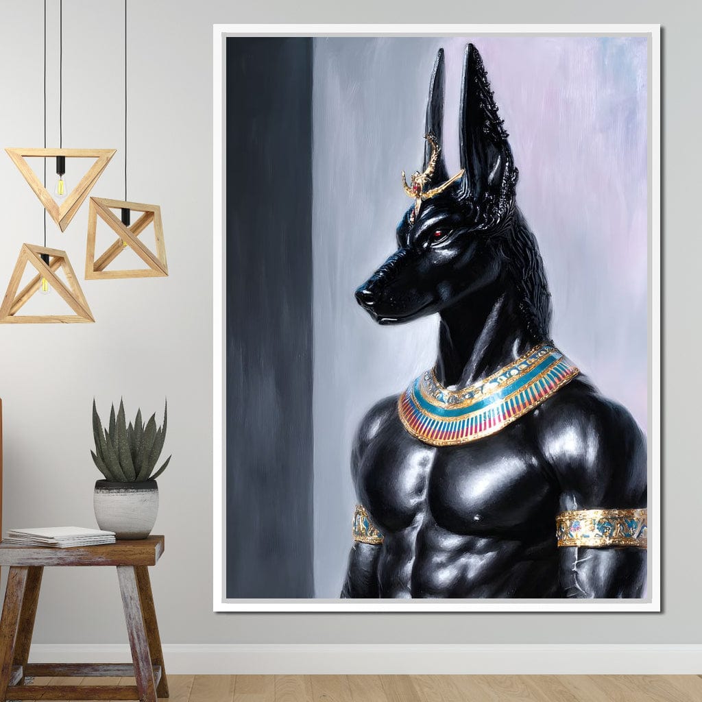 Anubis Guardian of the Pharaoh Canvas Wall Art