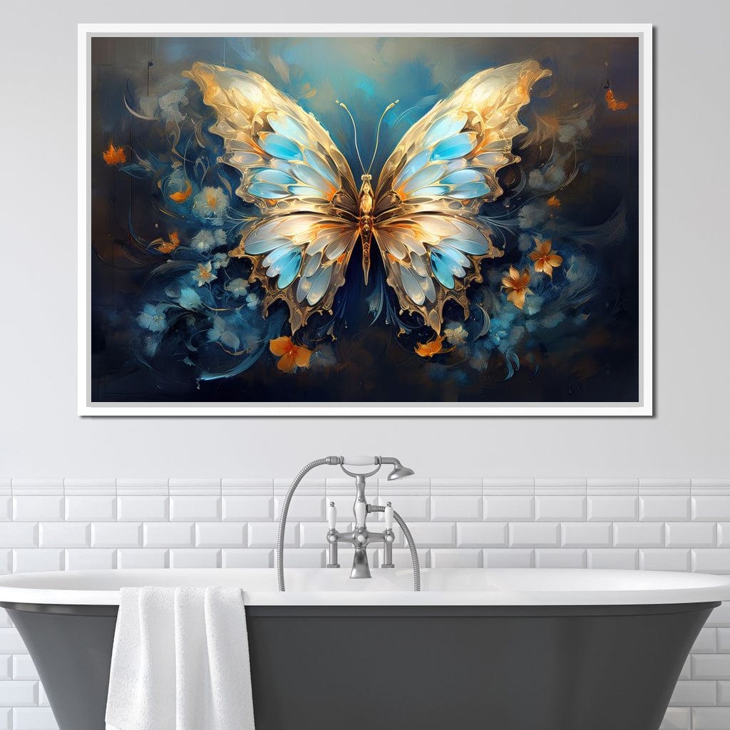 Ethereal Monarch's Flight Canvas Wall Art