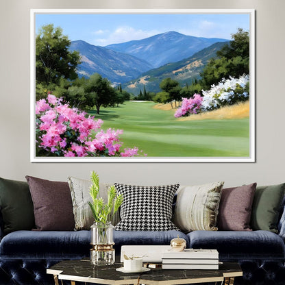 Mountain Meadow Blooms Canvas Wall Art