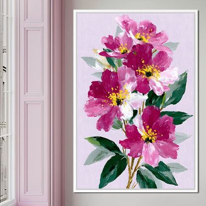 Pink Peony Garden Canvas Wall Art