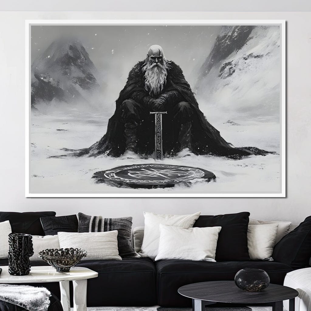 Ancient Nordic Vigilance Canvas Wall Art
