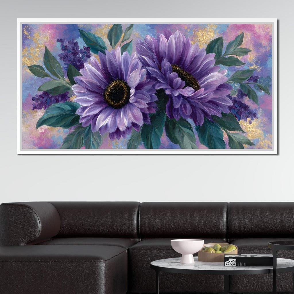 Lavender Blooms Radiance Canvas Wall Art