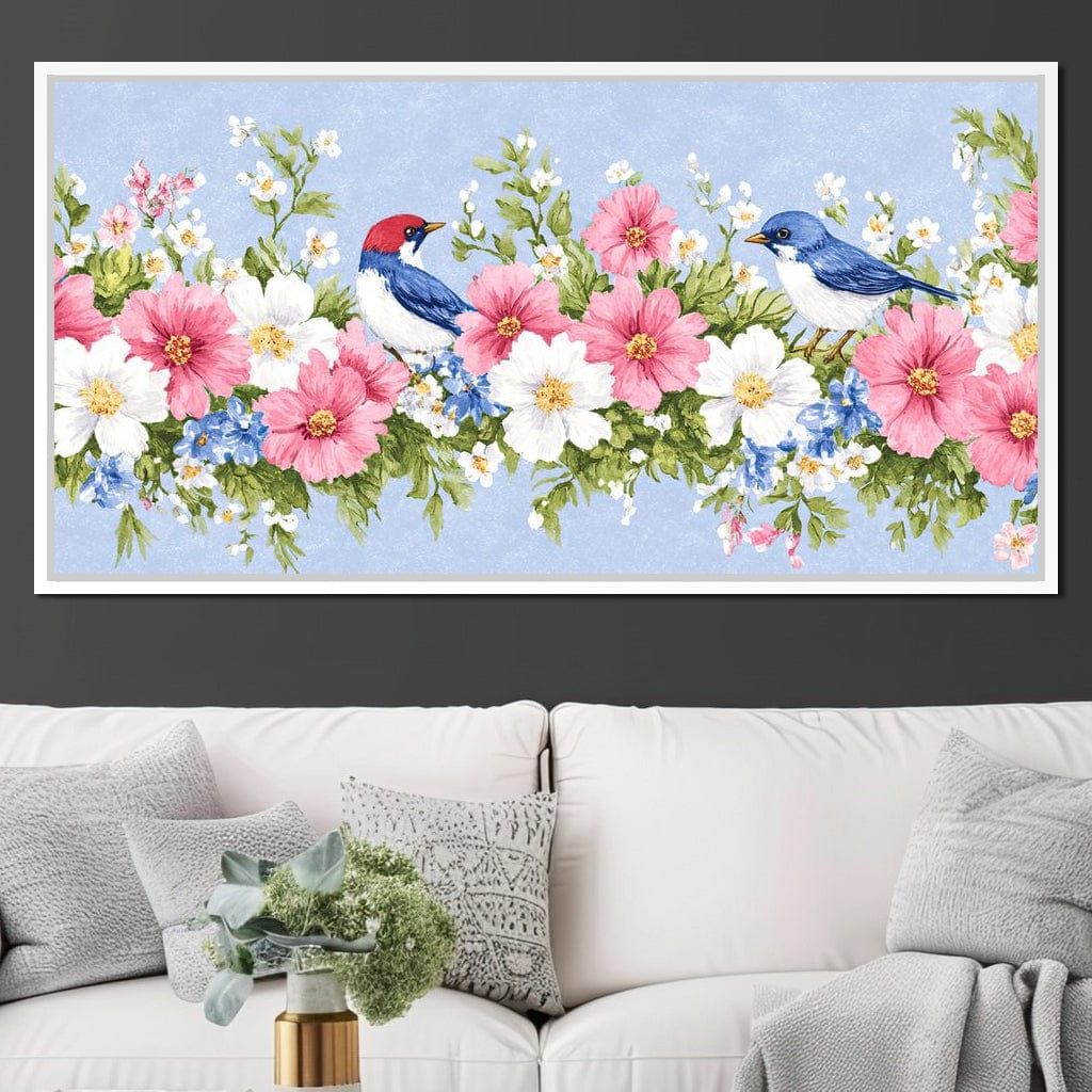 Delicate Harmony of Blossoms Canvas Wall Art
