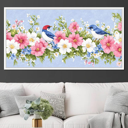 Delicate Harmony of Blossoms Canvas Wall Art