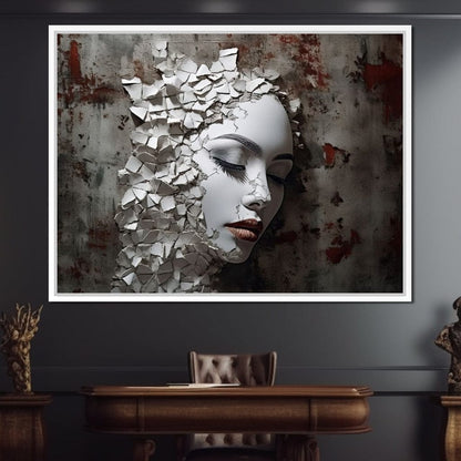 Shattered Mirage Canvas Wall Art