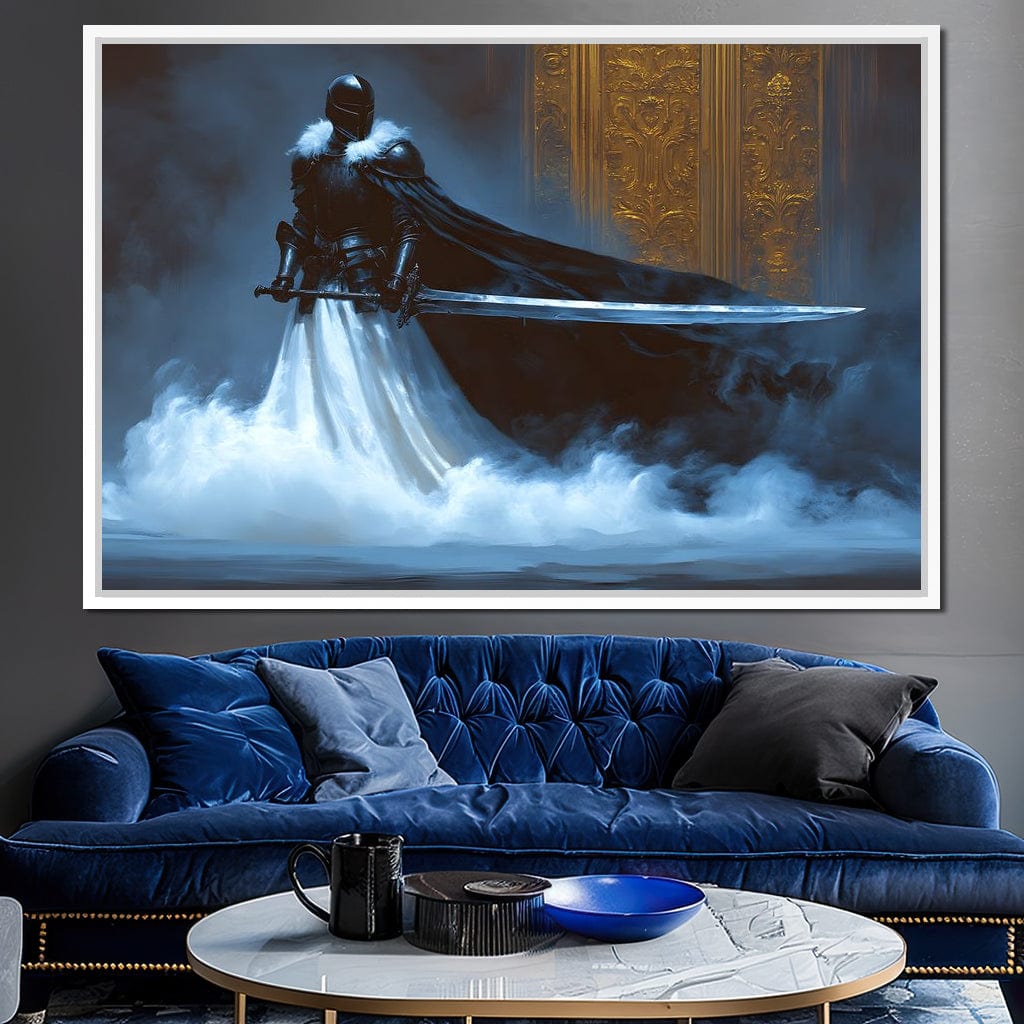 Majestic Shadowed Sentinel Canvas Wall Art