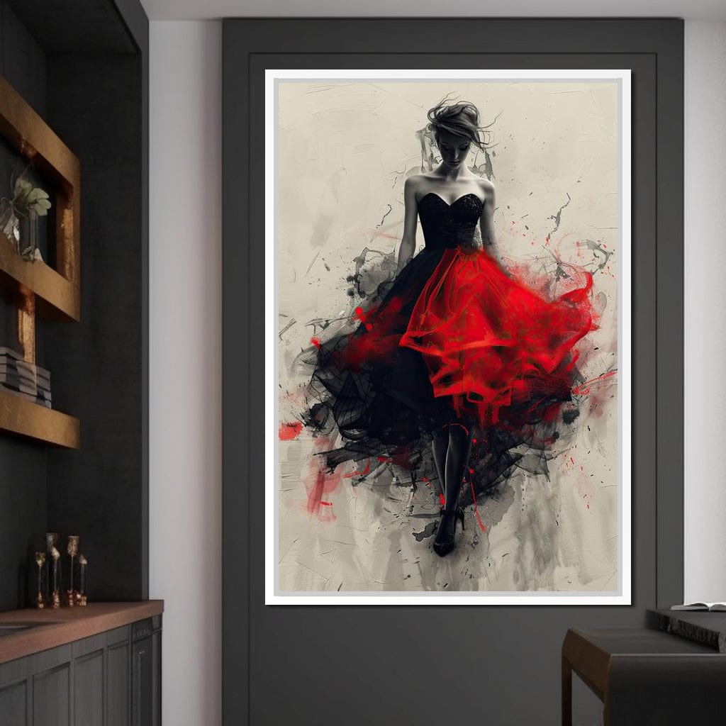Flame of the Midnight Dance Canvas Wall Art