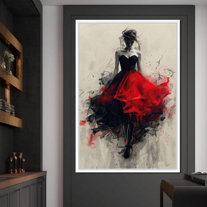 Flame of the Midnight Dance Canvas Wall Art