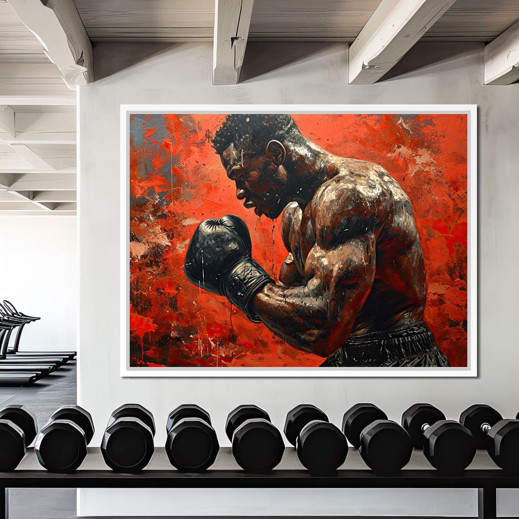 Fervent Pugilist Canvas Wall Art