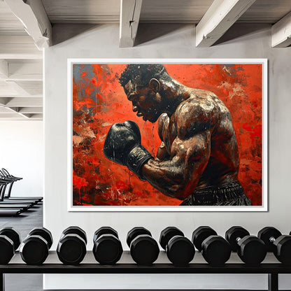 Fervent Pugilist Canvas Wall Art