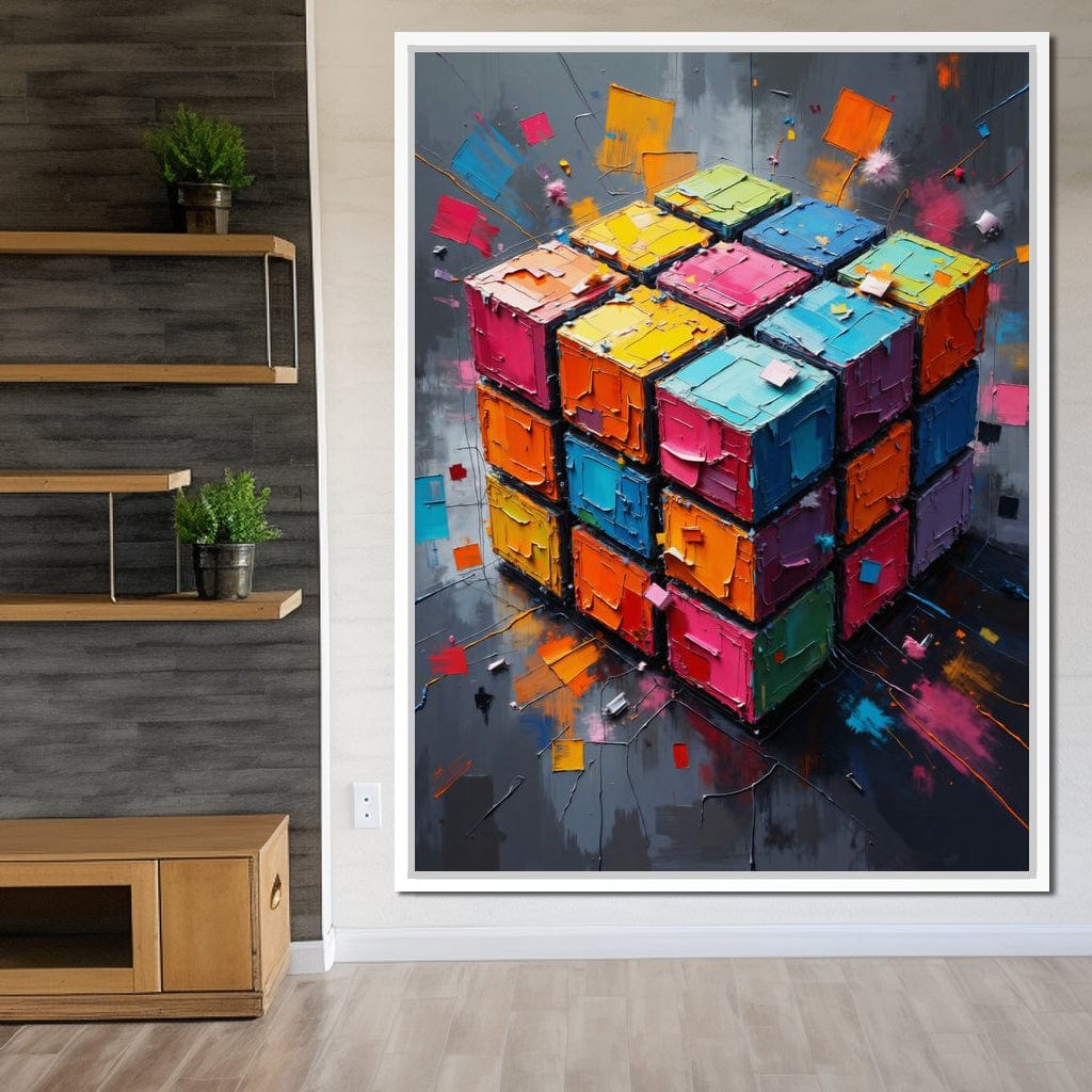 Fractured Logic Canvas Wall Art