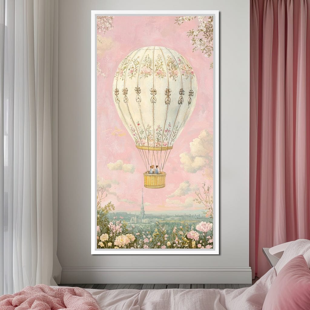 Whimsical Ballad of Airborne Dreams Canvas Wall Art
