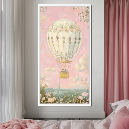 Whimsical Ballad of Airborne Dreams Canvas Wall Art