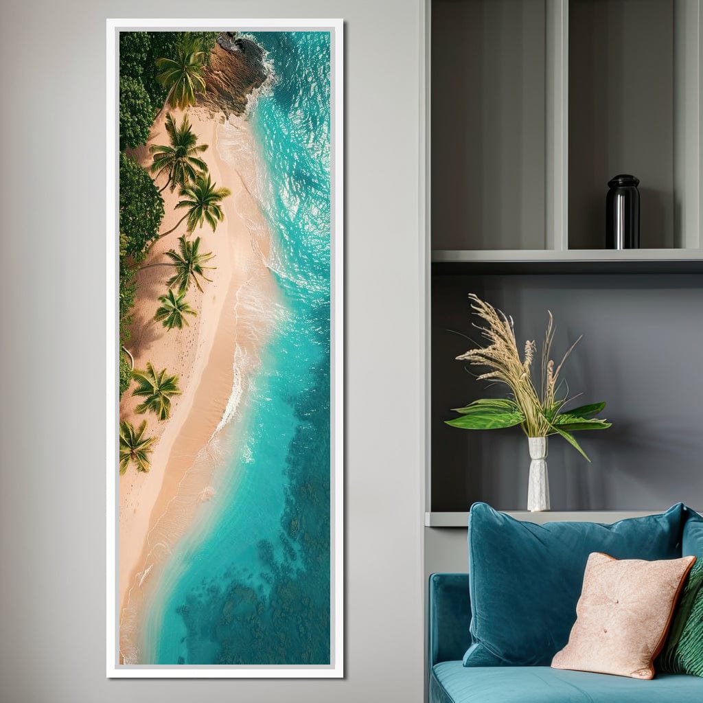 Peaceful Paradise Beach Canvas Wall Art