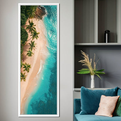 Peaceful Paradise Beach Canvas Wall Art