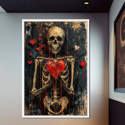 Romantic Skeleton 5 Canvas Wall Art