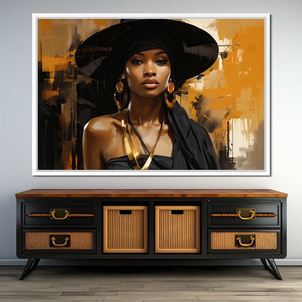 Black Gold Fashion Canvas Wall Art