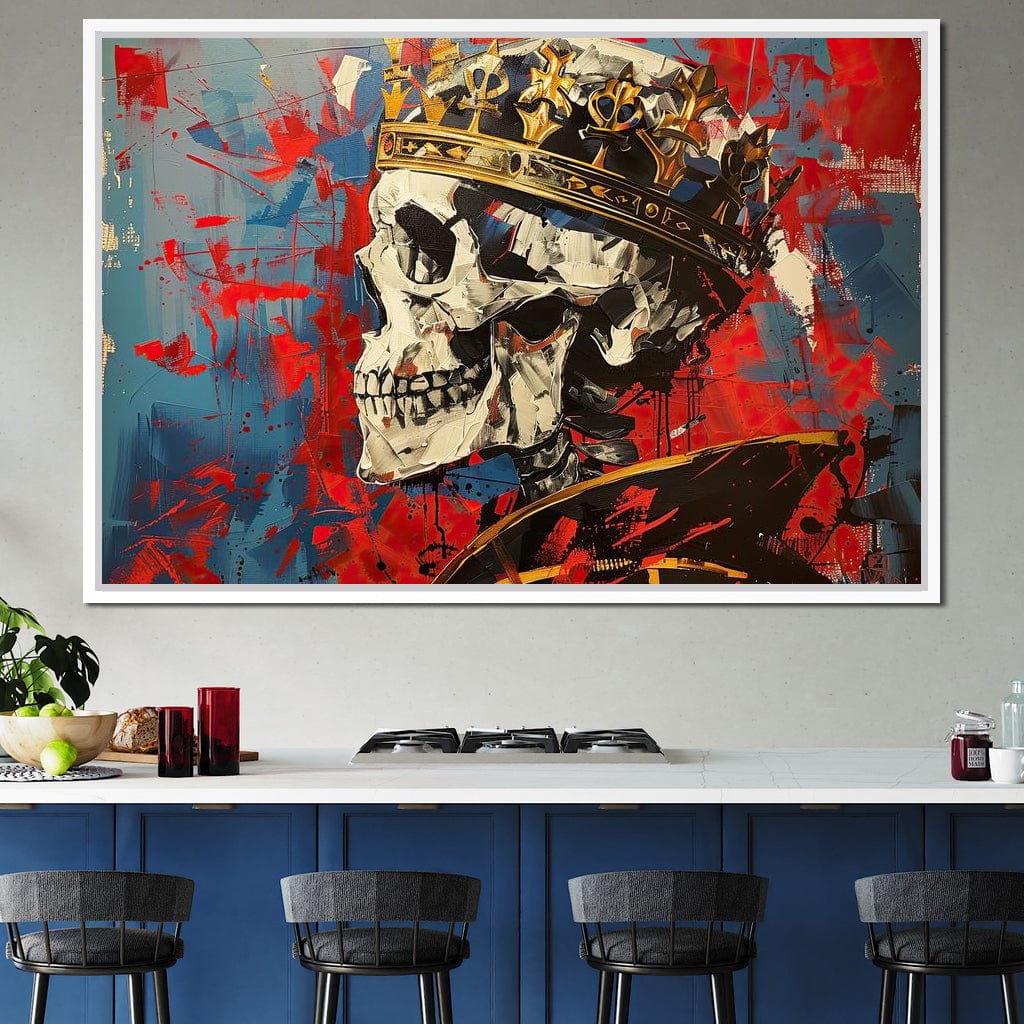 Revelation of Regal Skeletons Canvas Wall Art