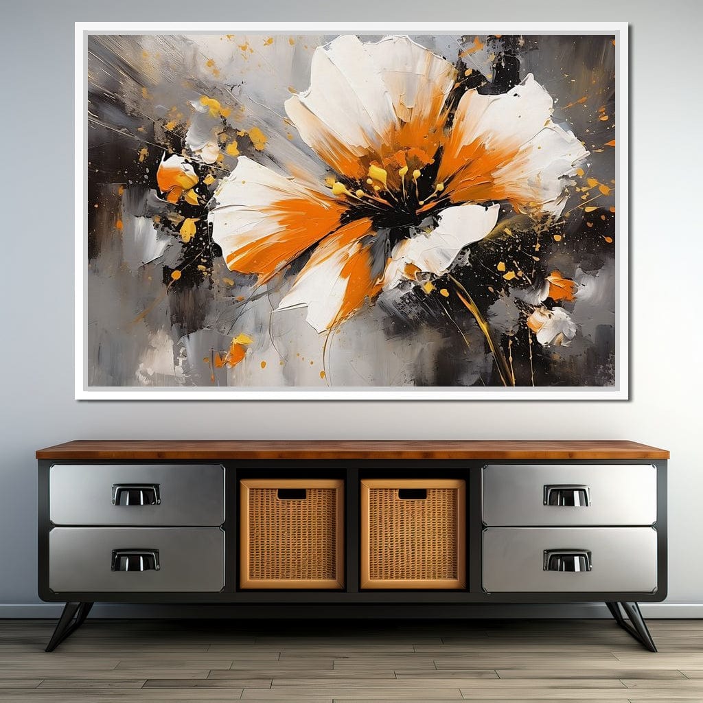 Radiant Floral Tempest Canvas Wall Art