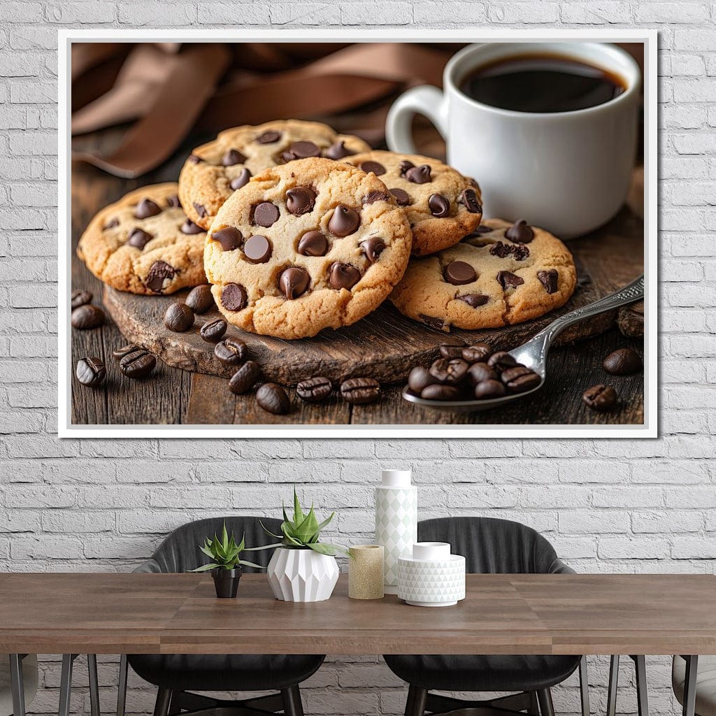 Cookies and Coffee Delight Canvas Wall Art