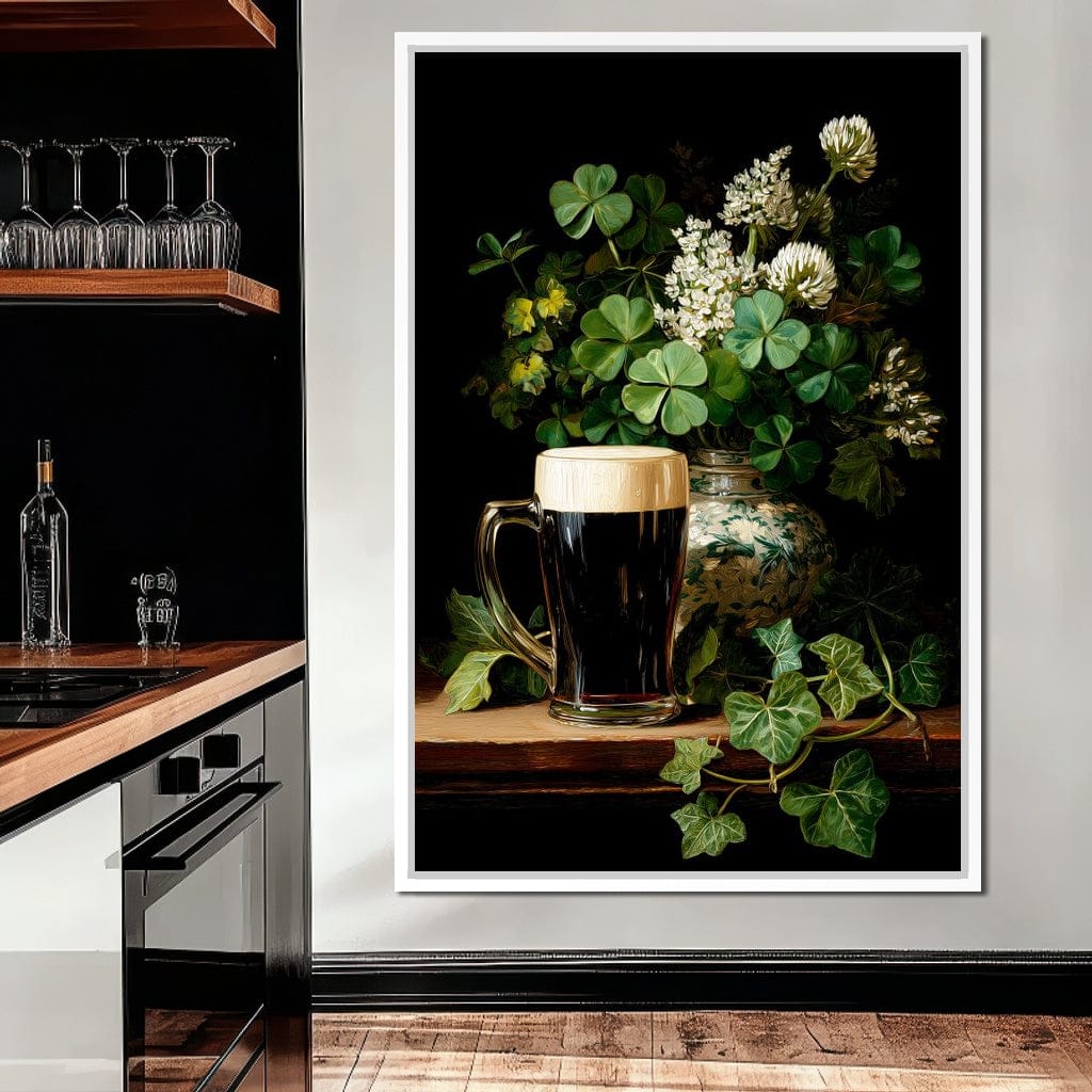 Clover Cream Stout Canvas Wall Art