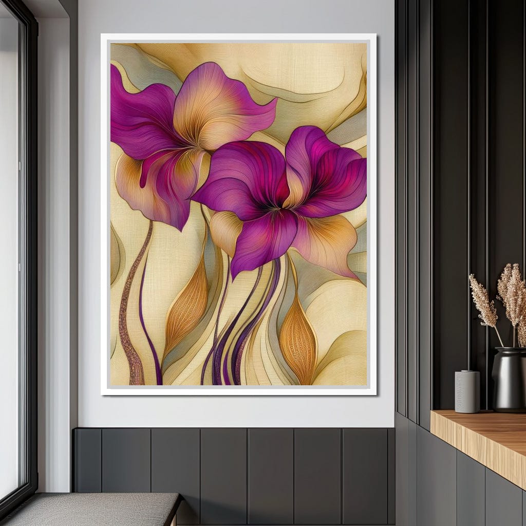 Velvet Blooms Canvas Wall Art