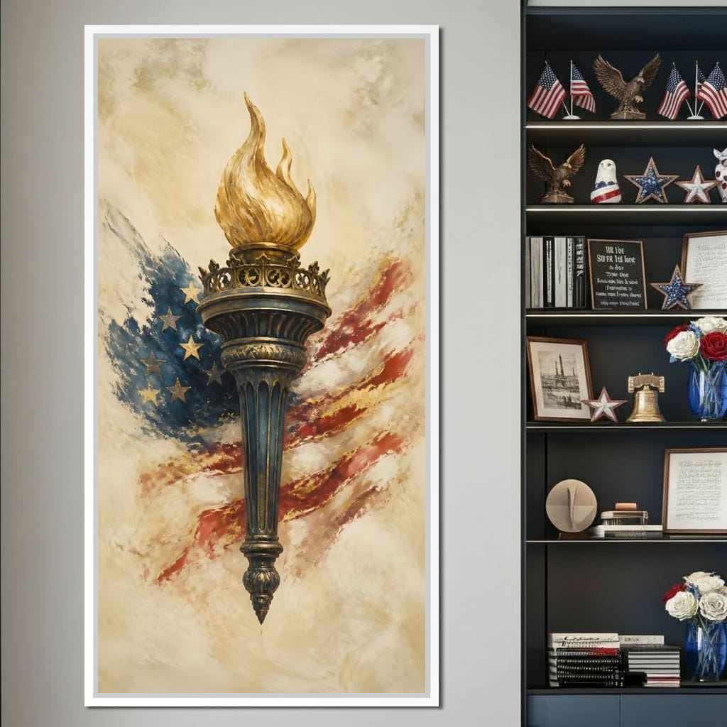 Legacy of the Golden Flame Canvas Wall Art