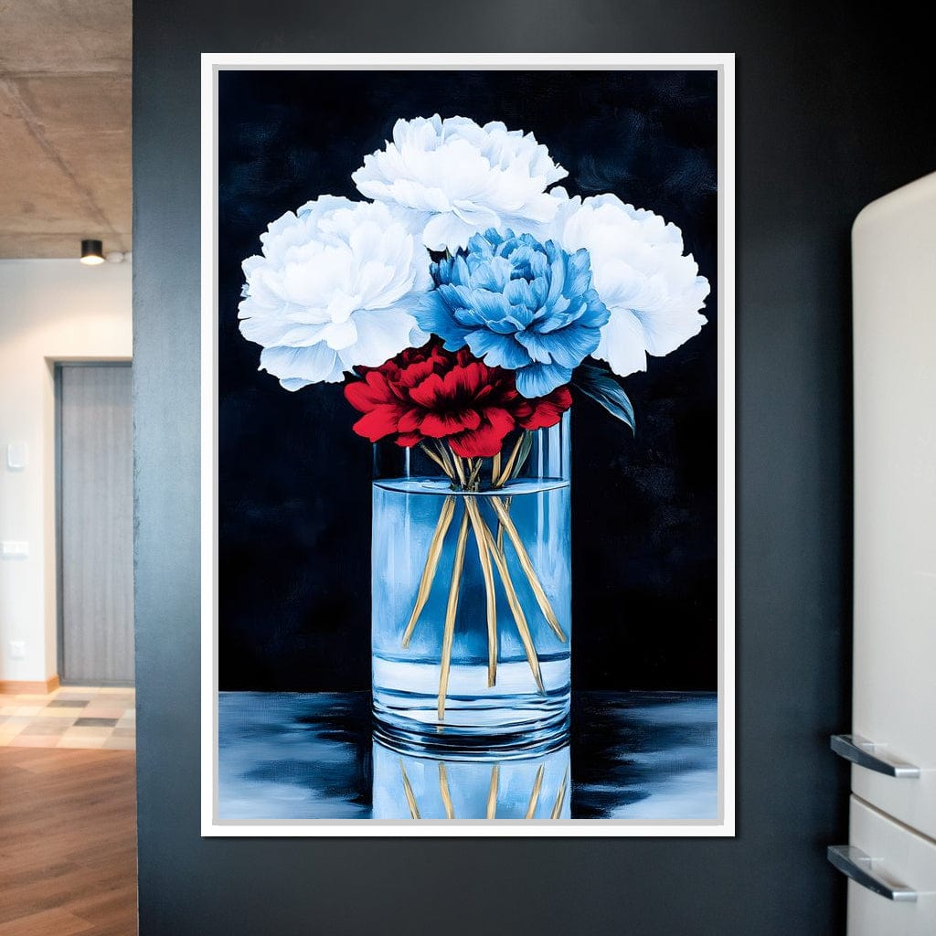 Heavenly Petal Symphony Canvas Wall Art