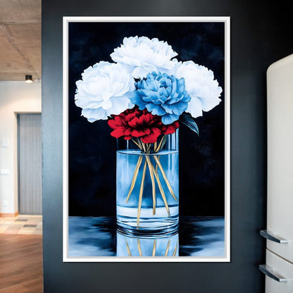 Heavenly Petal Symphony Canvas Wall Art