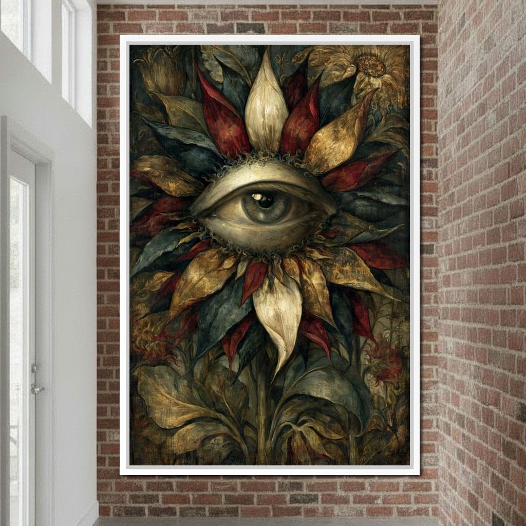 Watchful Petals Of Eternity Canvas Wall Art
