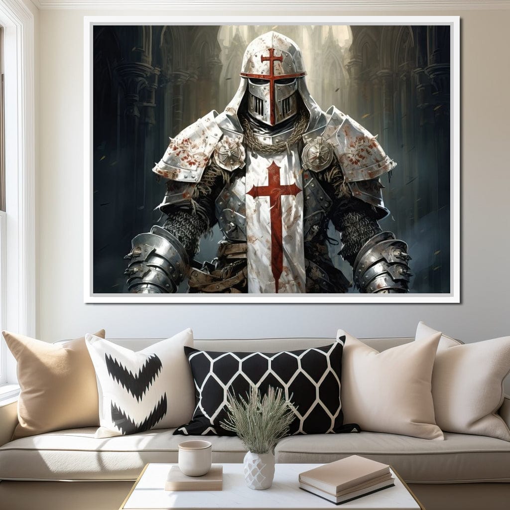 Knight of Sacred Hammer Canvas Wall Art