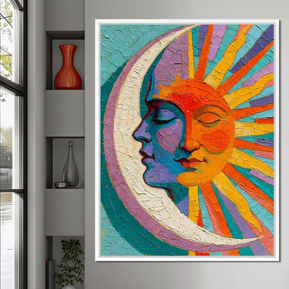 Celestial Union Of The Divided Day Canvas Wall Art