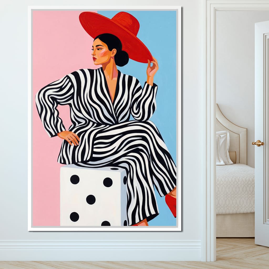 The Dice and the Diva Canvas Wall Art
