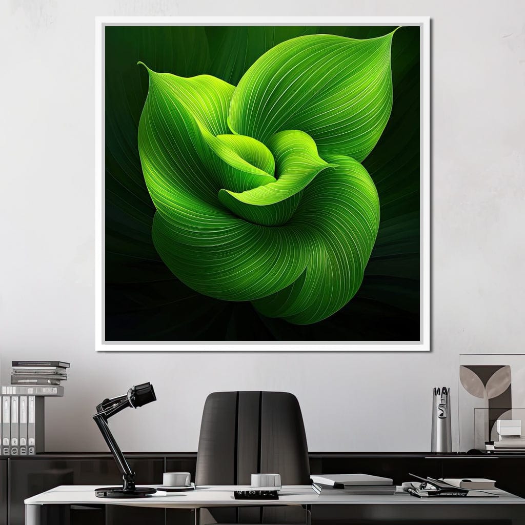 Emerald Whispers Canvas Wall Art