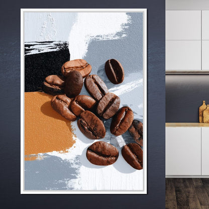 Coffee Beans Modern Vibe Canvas Wall Art