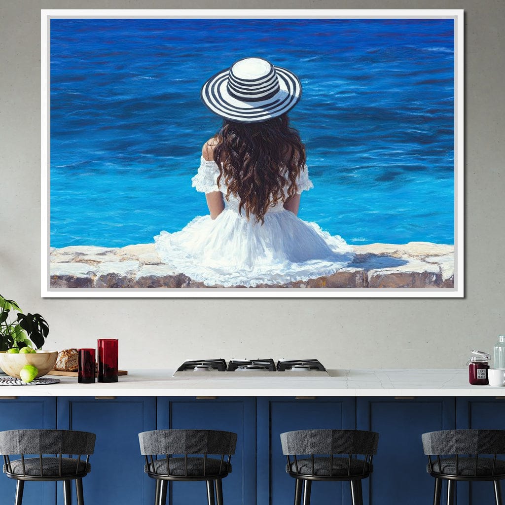 Seaside Solitude Dreams Canvas Wall Art