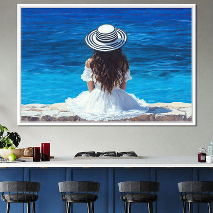 Seaside Solitude Dreams Canvas Wall Art
