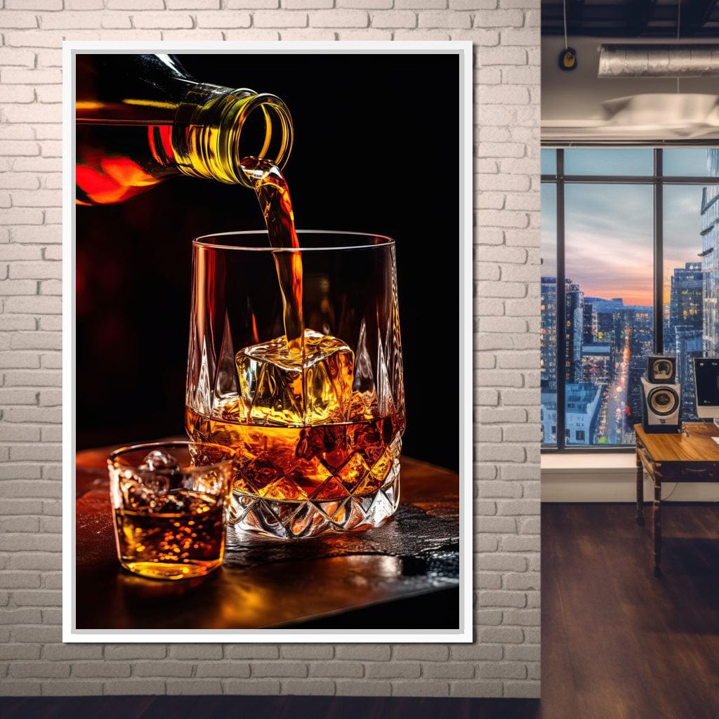 Whiskey's Prismatic Elegance Canvas Wall Art